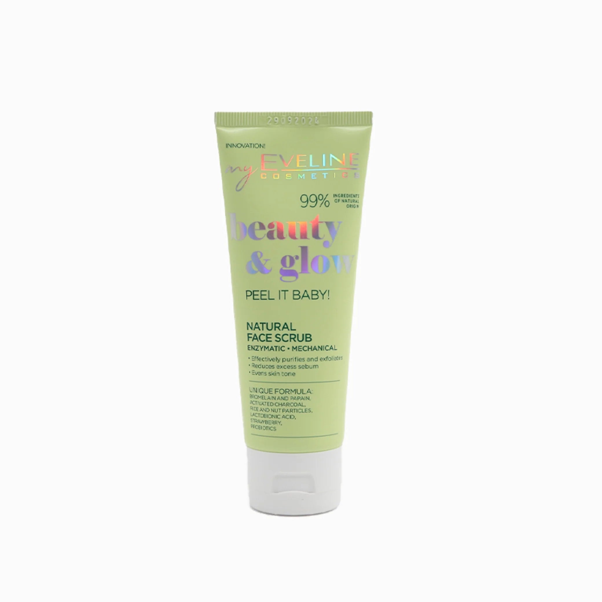Beauty & Glow Enzymatic & Mechanical Natural face scrub 75 ml