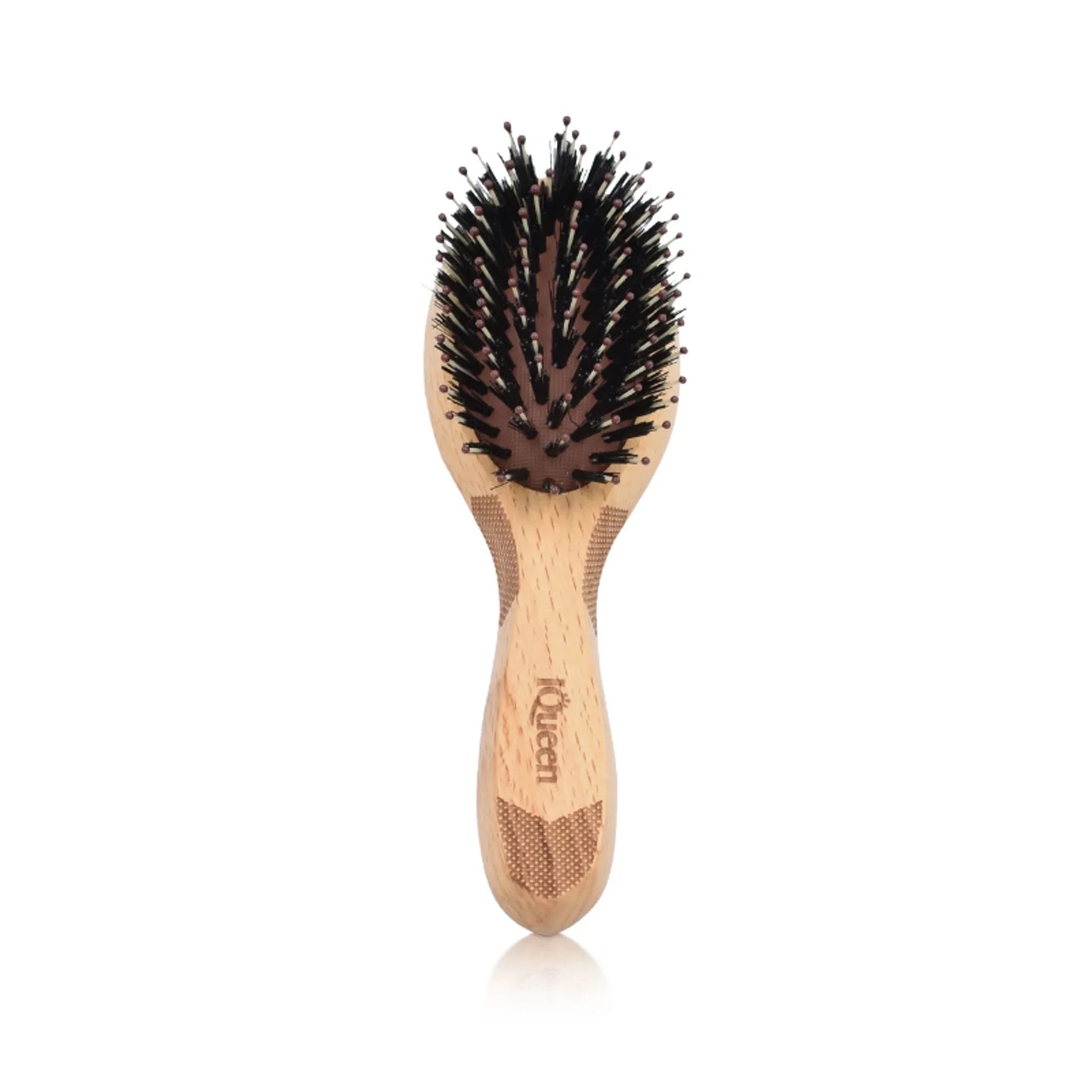 Classic Wood Small Oval Porcupine Cushion Hair Brush 50x170mm