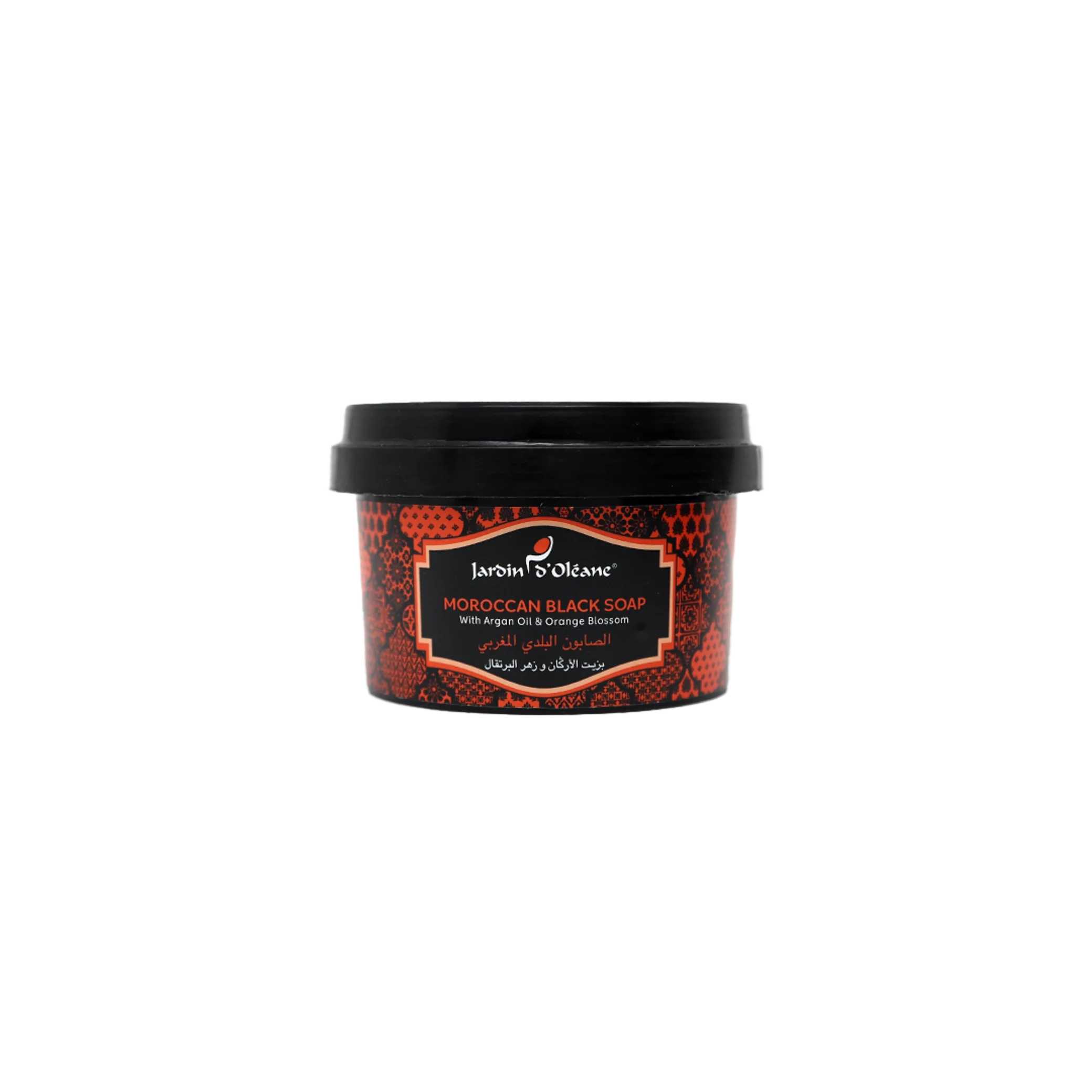 Moroccan Black Soap With Argan Oil & Orange Blossom 250g