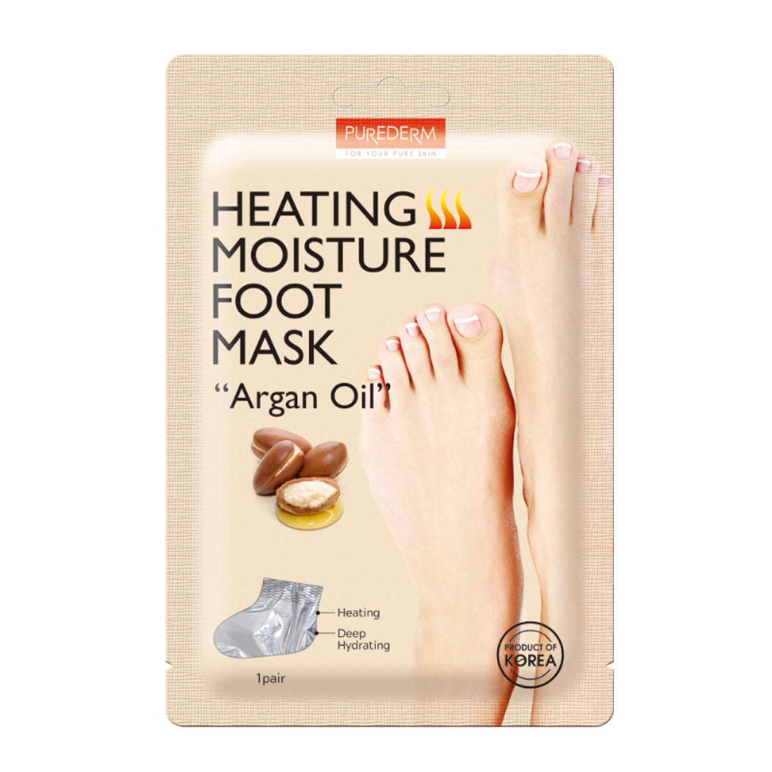Argan Oil Heating Moisture Foot Mask