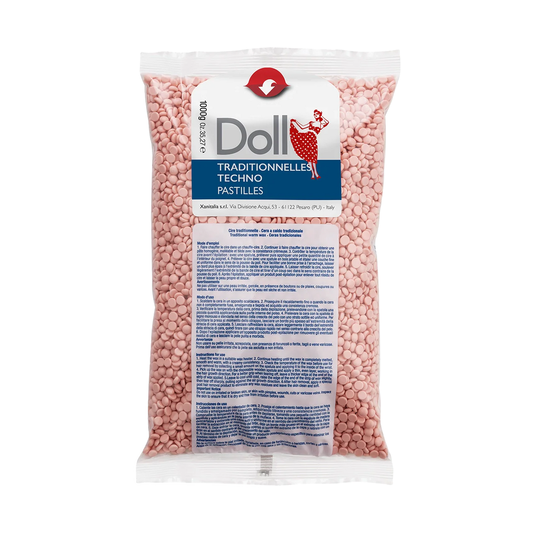 Titanium Rose Non-strip Traditional Wax Pastilles 1kg