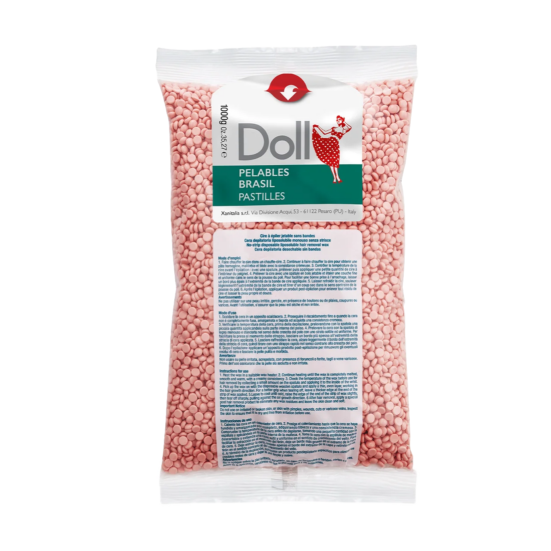 Rose Non-Strip Pelables Wax Pastilles 1kg