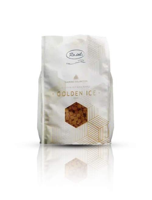 Ro.ial Diamond Collection Superior Film Wax Pearls - Golden Ice (Gold) 1000g