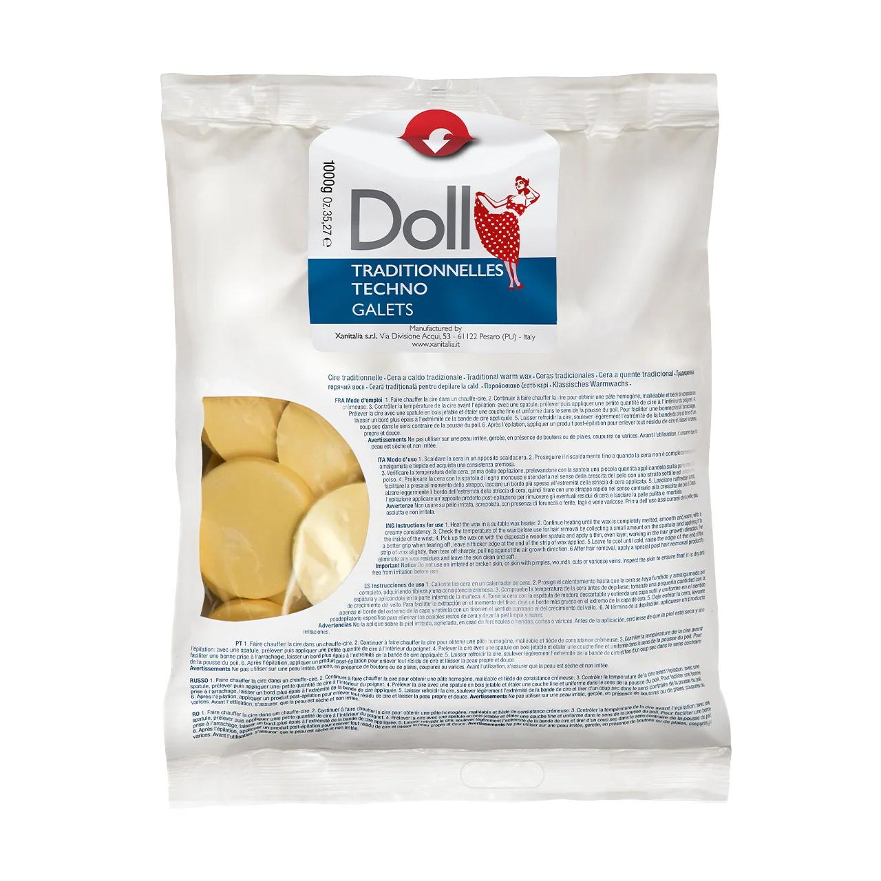 Gialla (Yellow) Non-Strip Wax Galets 1kg