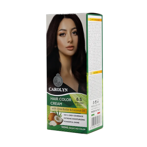 Hair Color Cream Kit with Shea Butter & Coconut Oil 6.5 Burgundy