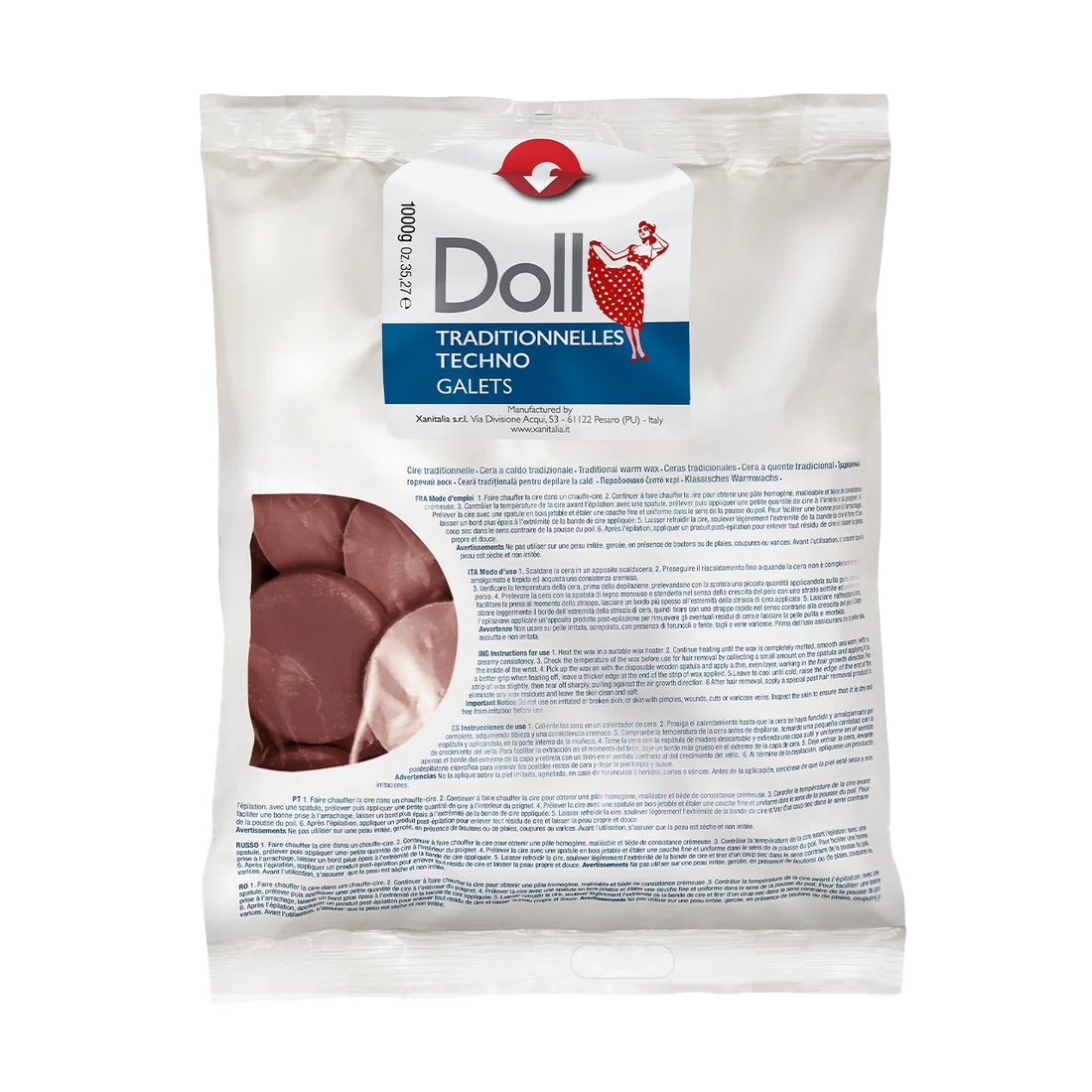 Chocolate Non-Strip Wax Galets 1kg