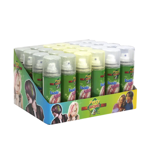 Hair Gitter Spray - Mixed Colors Box 24x125ml