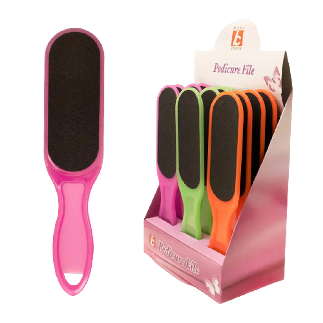 Wide Plastic Handle Doble sided Foot File