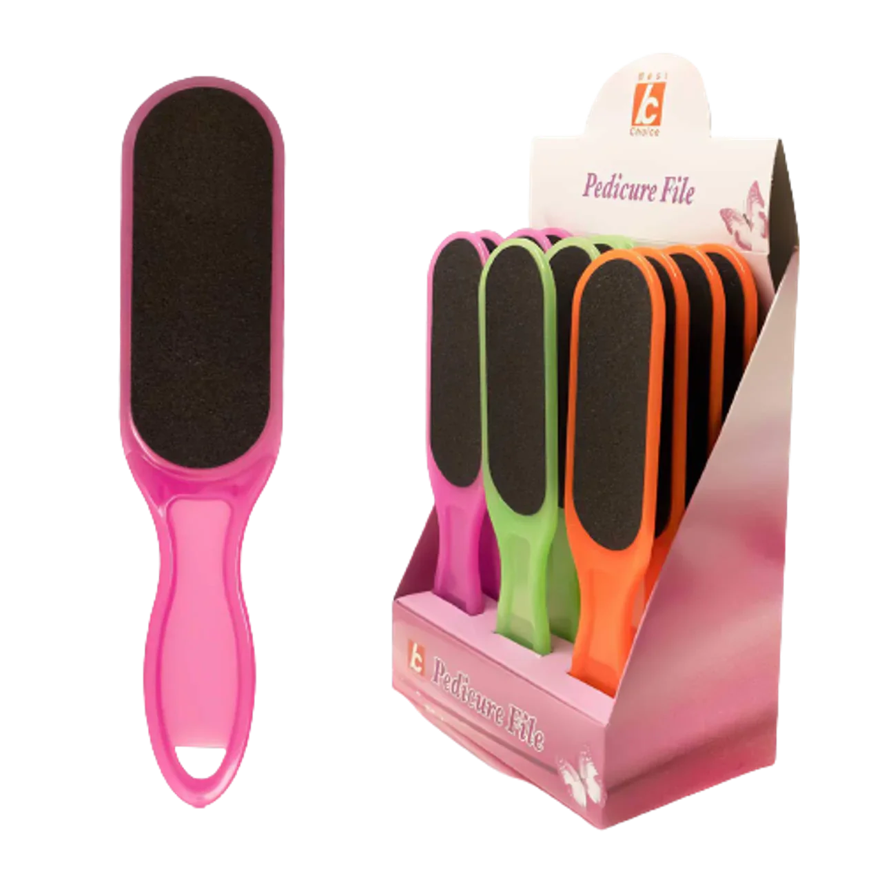 Wide Plastic Handle Doble sided Foot File