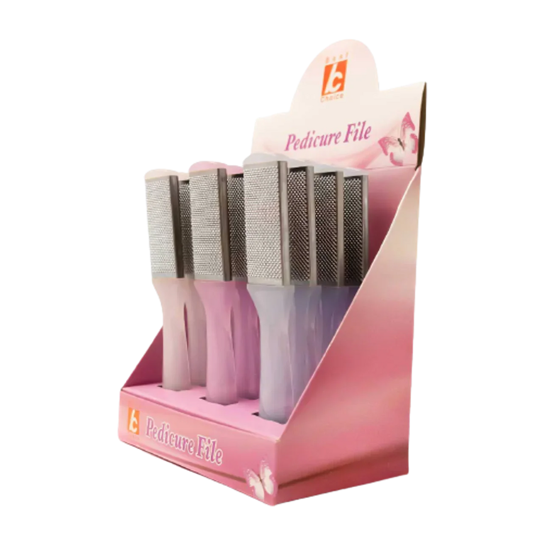 Dual Sided Stainless Steel &amp; Sandpaper Foot File (BC-P-183D)