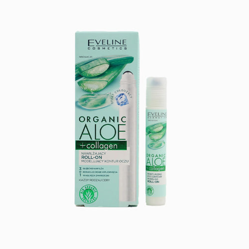 Organic Aloe + Collagen Moisturizing Roll-On Modelling Eye Contour 15ml