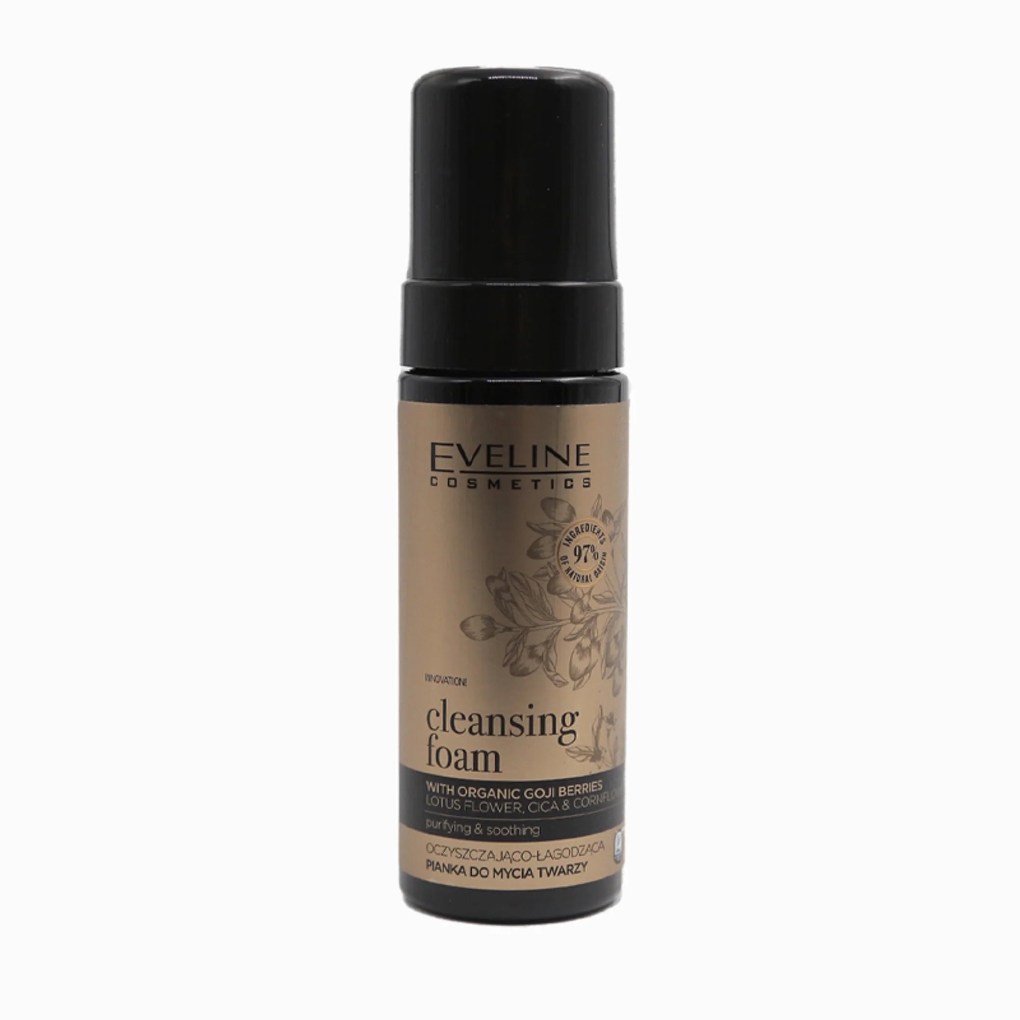 Cleansing Foam with Organic Goji Berries, Lutos Flower, Cica &amp; Cornflower 150ml