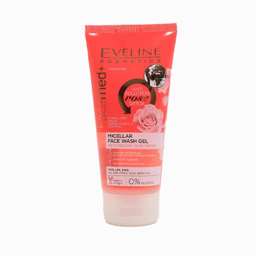 FaceMed+ Micellar Face Wash Gel with Organic Rose Water 150ml