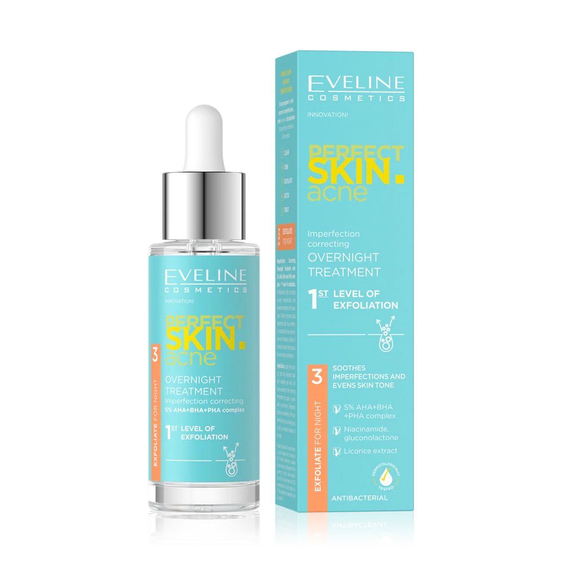 Perfect Skin Acne Overnight Treatment Exfoliation Level 1 30ml