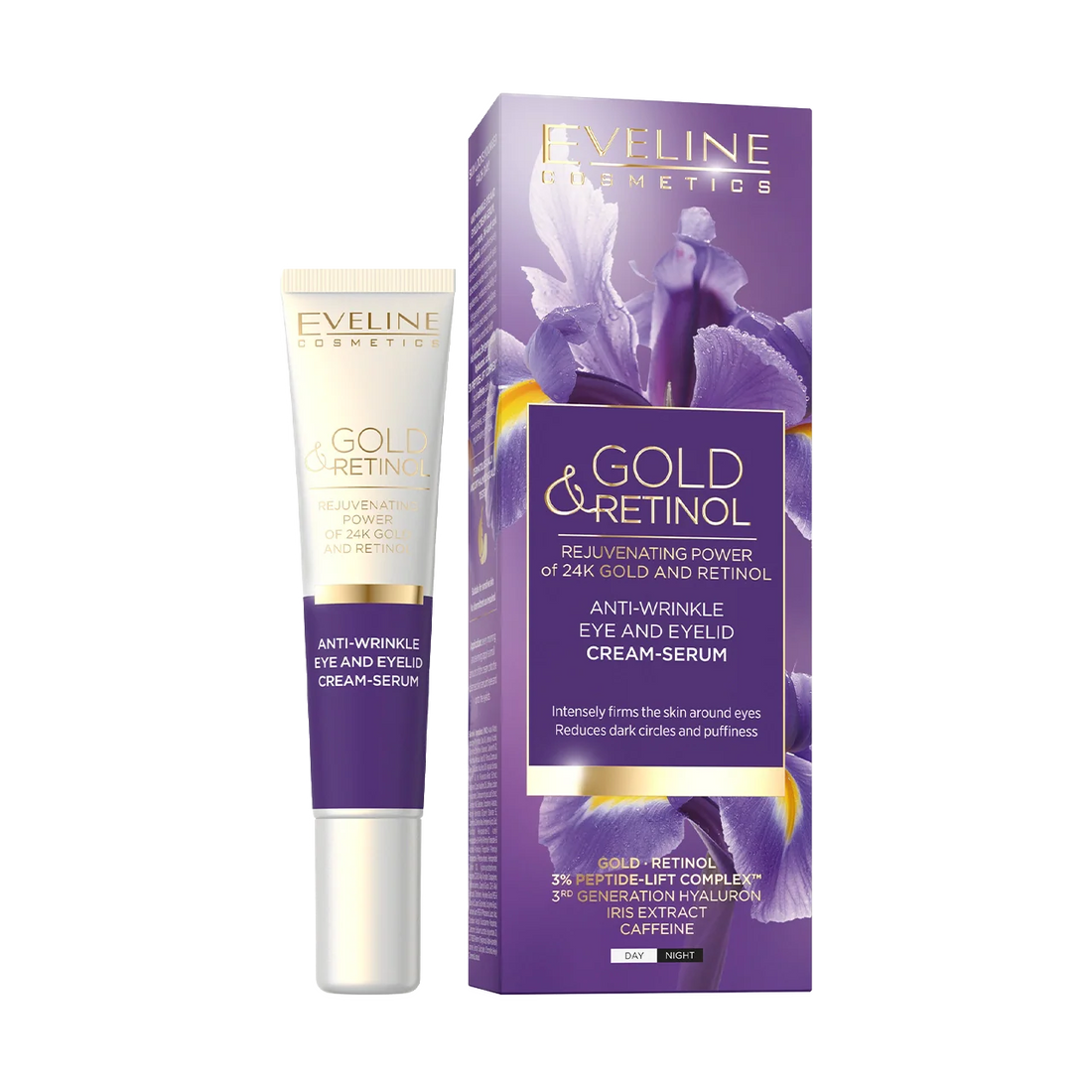 Gold &amp; Retinol Anti-wrinkle  Eye &amp; Eyelid Cream-Serum 20ml