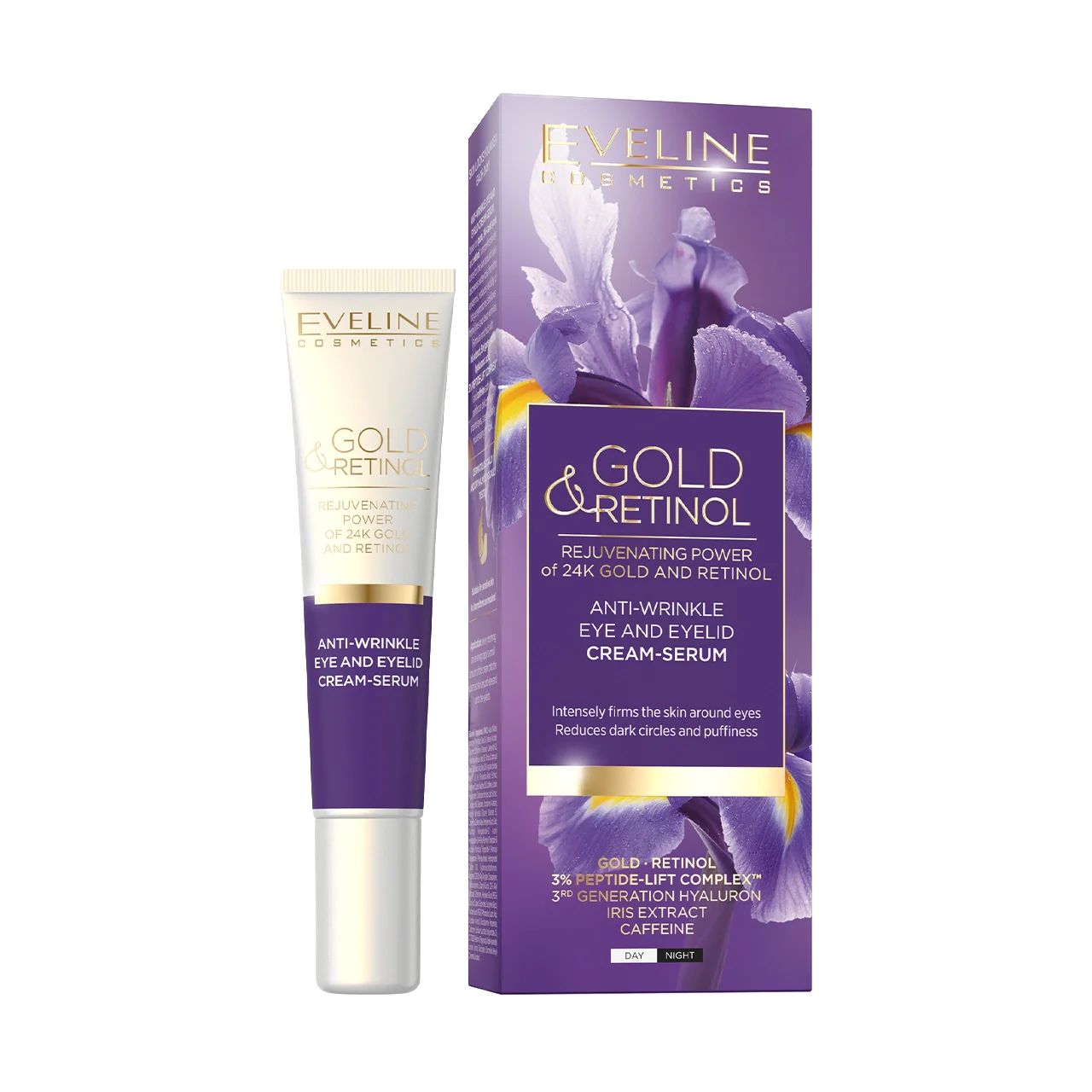 Gold &amp; Retinol Anti-wrinkle  Eye &amp; Eyelid Cream-Serum 20ml