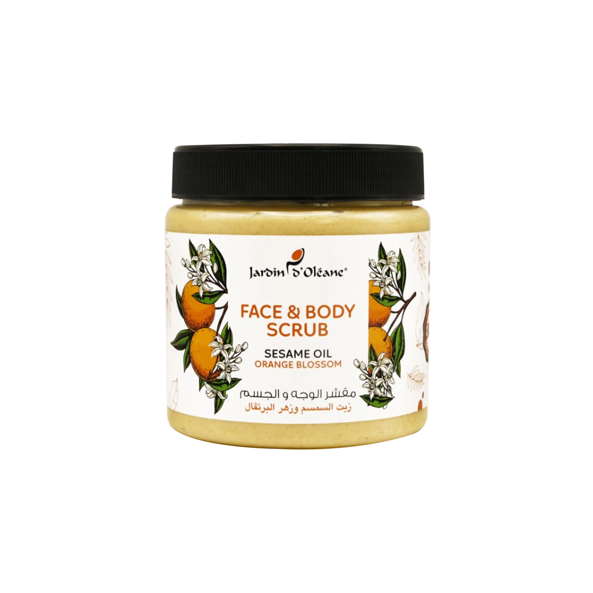 Face &amp; Body Scrub with Sesame Oil &amp; Orange Blossom 500ml