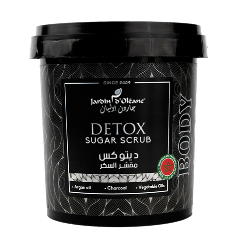 Detox Sugar Scrub with Charcoal and Argan Oil 600g