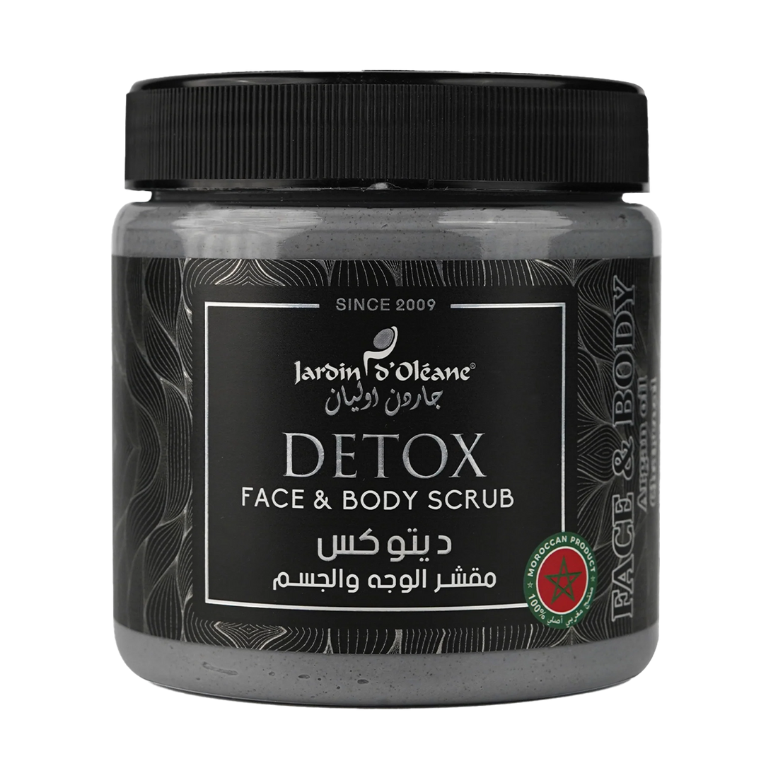 Detox Face &amp; Body Scrub with Charcoal and Argan Oil 500ml