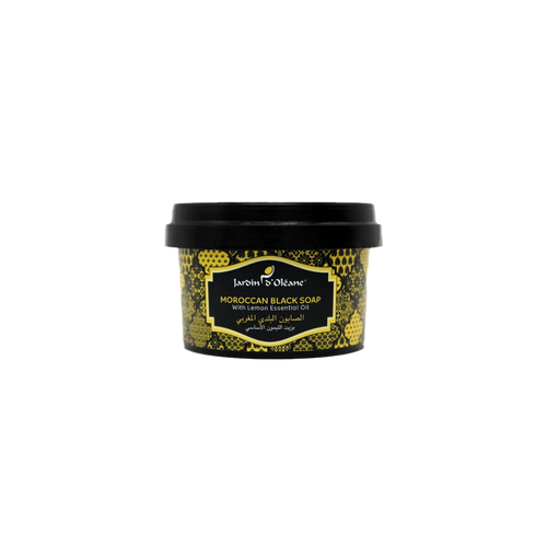Moroccan Black Soap With Lemon Essential Oil 250g