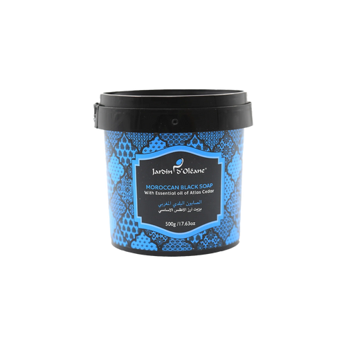 Moroccan Black Soap wih Atlas Cedar Essential Oil 500g