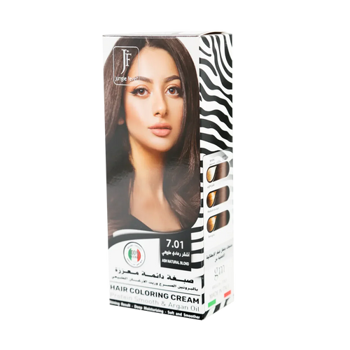 Hair Coloring Cream Kit 7.01 Ash Natural Blond