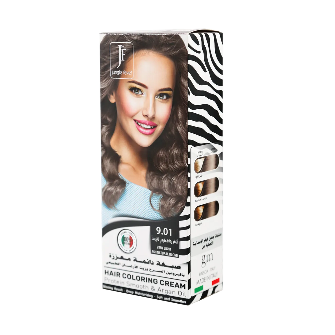 Hair Coloring Cream Kit  9.01 Very Light Ash Natural Blond