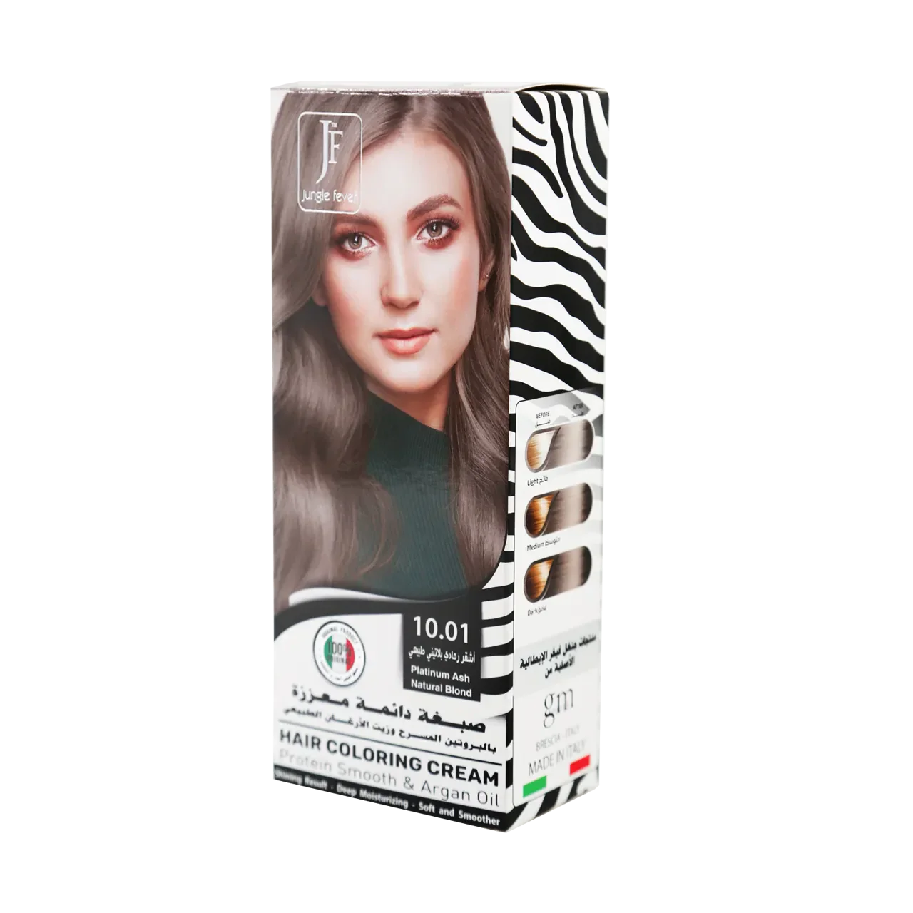 Hair Coloring Cream Kit 10.01 Platinum Ash Natural Blond