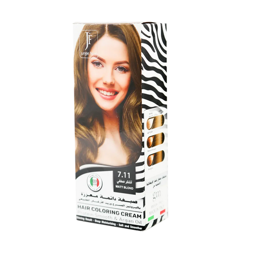 Hair Coloring Cream Kit 7.11 Matt Blond