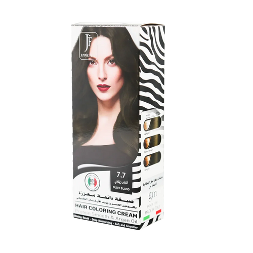 Hair Coloring Cream Kit 7.7 Olive Blond