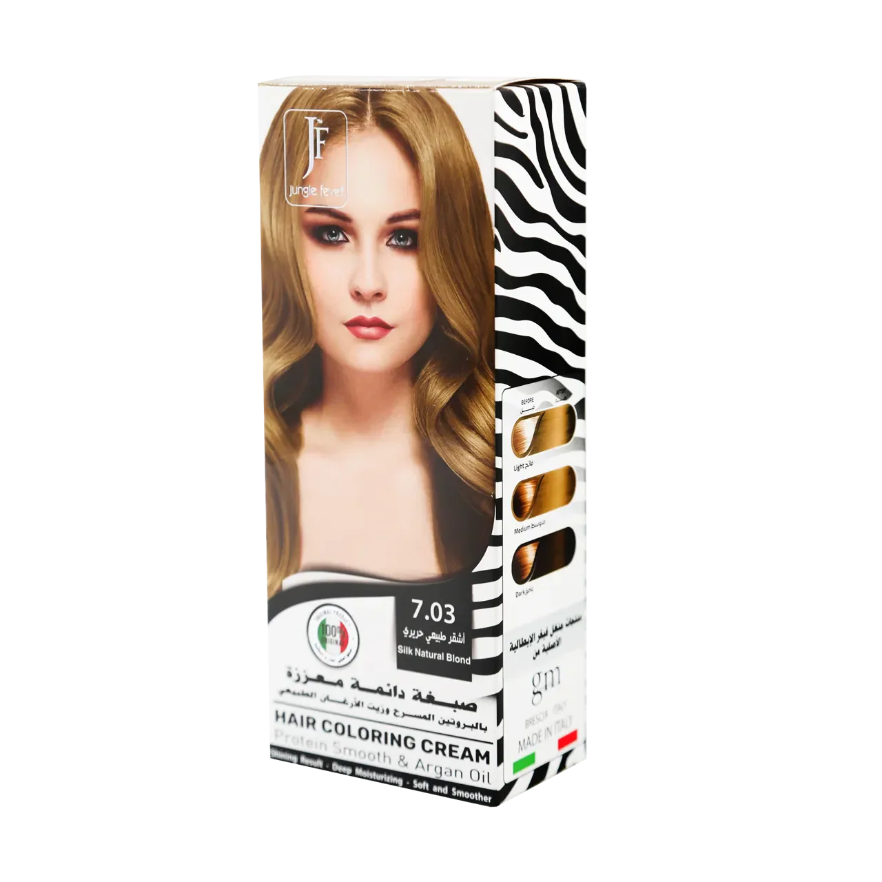 Hair Coloring Cream Kit 7.03 Silk Natural Blond