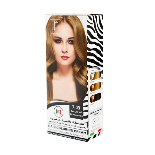 Hair Coloring Cream Kit 7.03 Silk Natural Blond