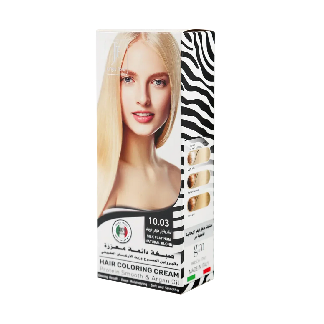 Hair Coloring Cream Kit 10.03 Silk Platinum Natural Blond