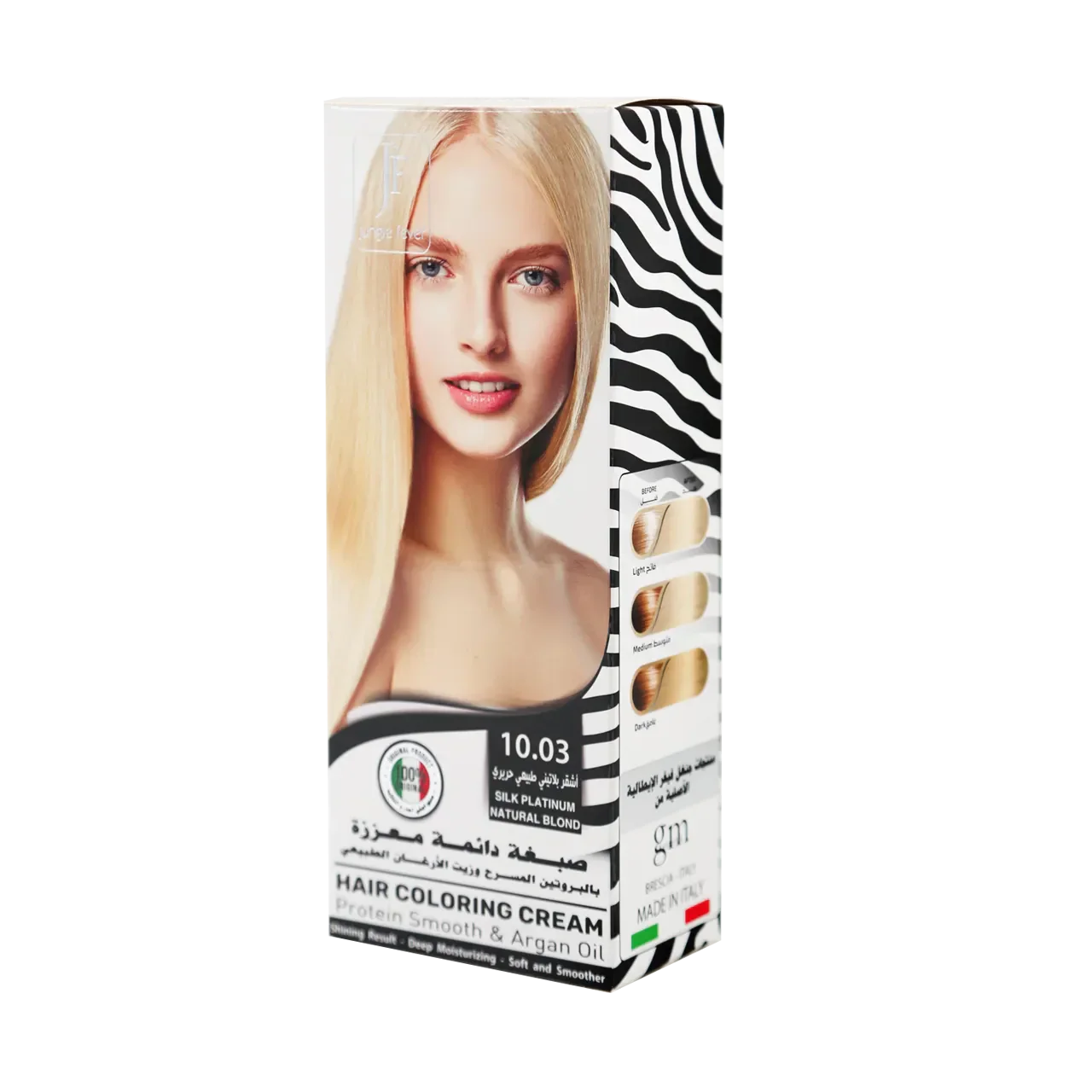 Hair Coloring Cream Kit 10.03 Silk Platinum Natural Blond