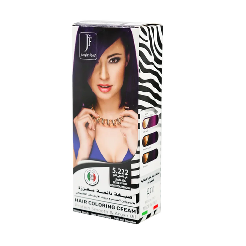Hair Coloring Cream Kit 5.222 Extra Intense Light Violet Brown