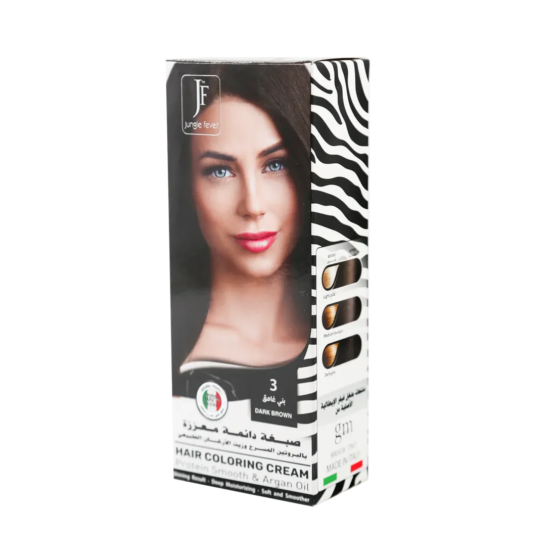 Hair Coloring Cream Kit 3 Dark Brown