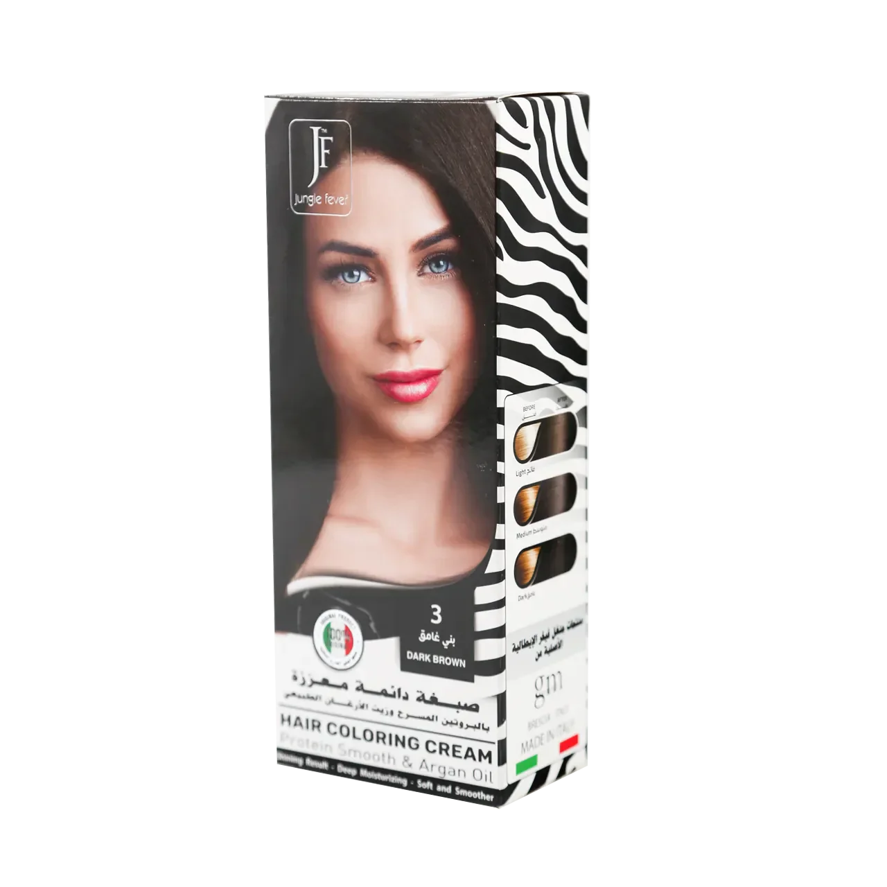 Hair Coloring Cream Kit 3 Dark Brown