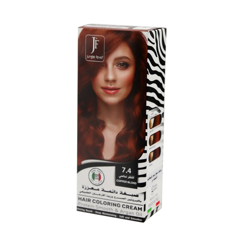 Hair Coloring Cream Kit 7.4 Copper Blond