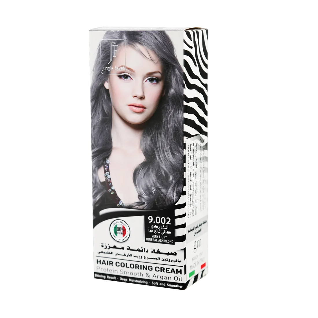 Hair Coloring Cream Kit 9.002 Very Light Mineral Ash Blond