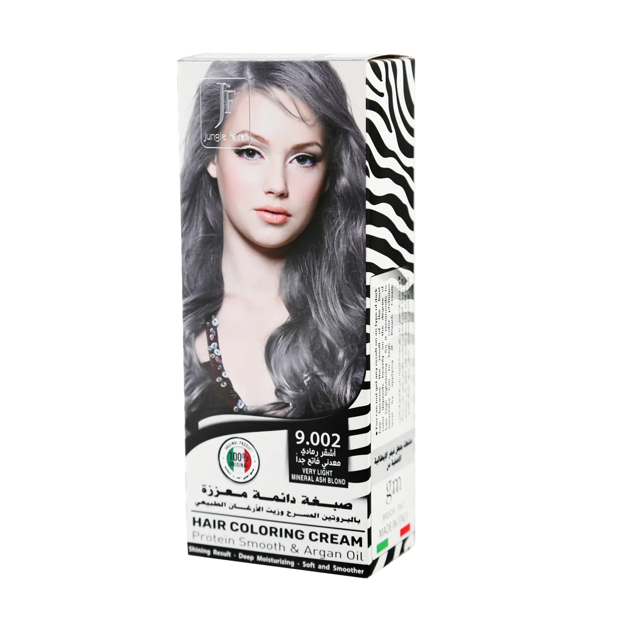 Hair Coloring Cream Kit 9.002 Very Light Mineral Ash Blond