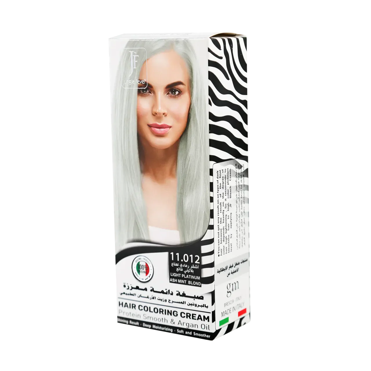 Hair Coloring Cream Kit 11.012 Light Platinum Ash Mint Blond