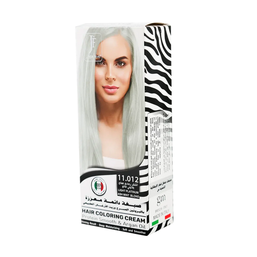 Hair Coloring Cream Kit 11.012 Light Platinum Ash Mint Blond