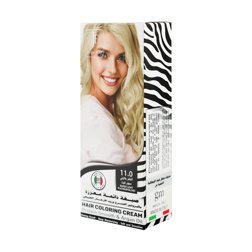 Hair Coloring Cream Kit 11.0 Super Light Platinum Blond