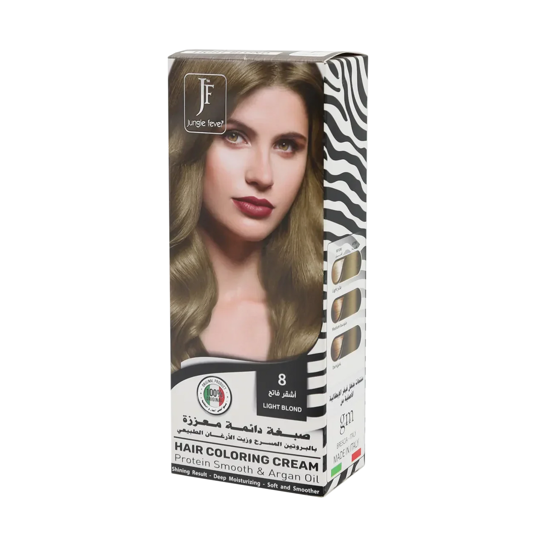 Hair Coloring Cream Kit 8 Light Blond