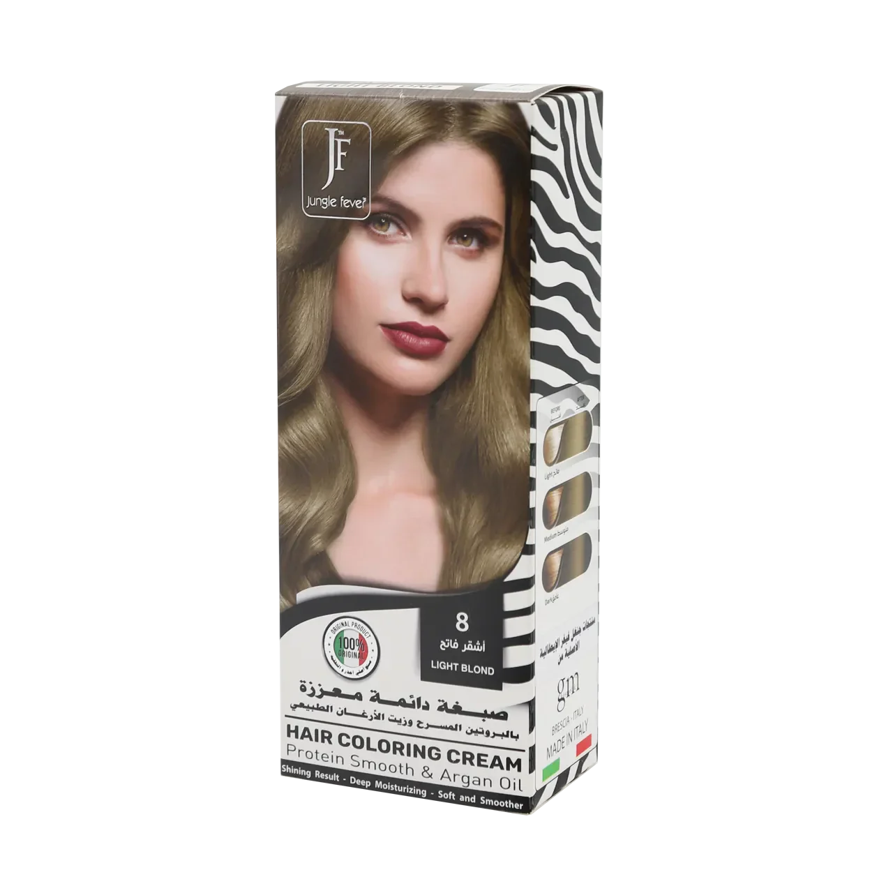 Hair Coloring Cream Kit 8 Light Blond