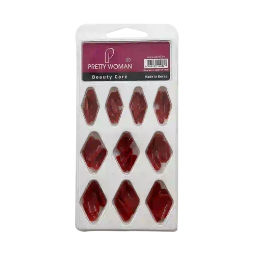 Red Nail Tips Set (100 Tips) TR-13SB
