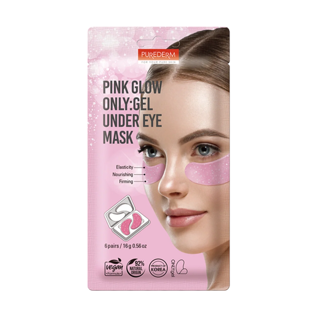 Pink Glow ONLY:gel Under Eye Mask (6 Pairs)