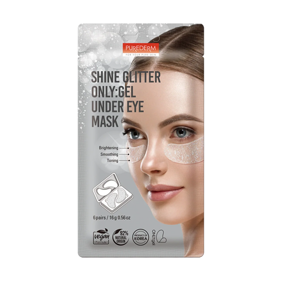 Shine Glitter ONLY:gel Under Eye Mask (6 Pairs)