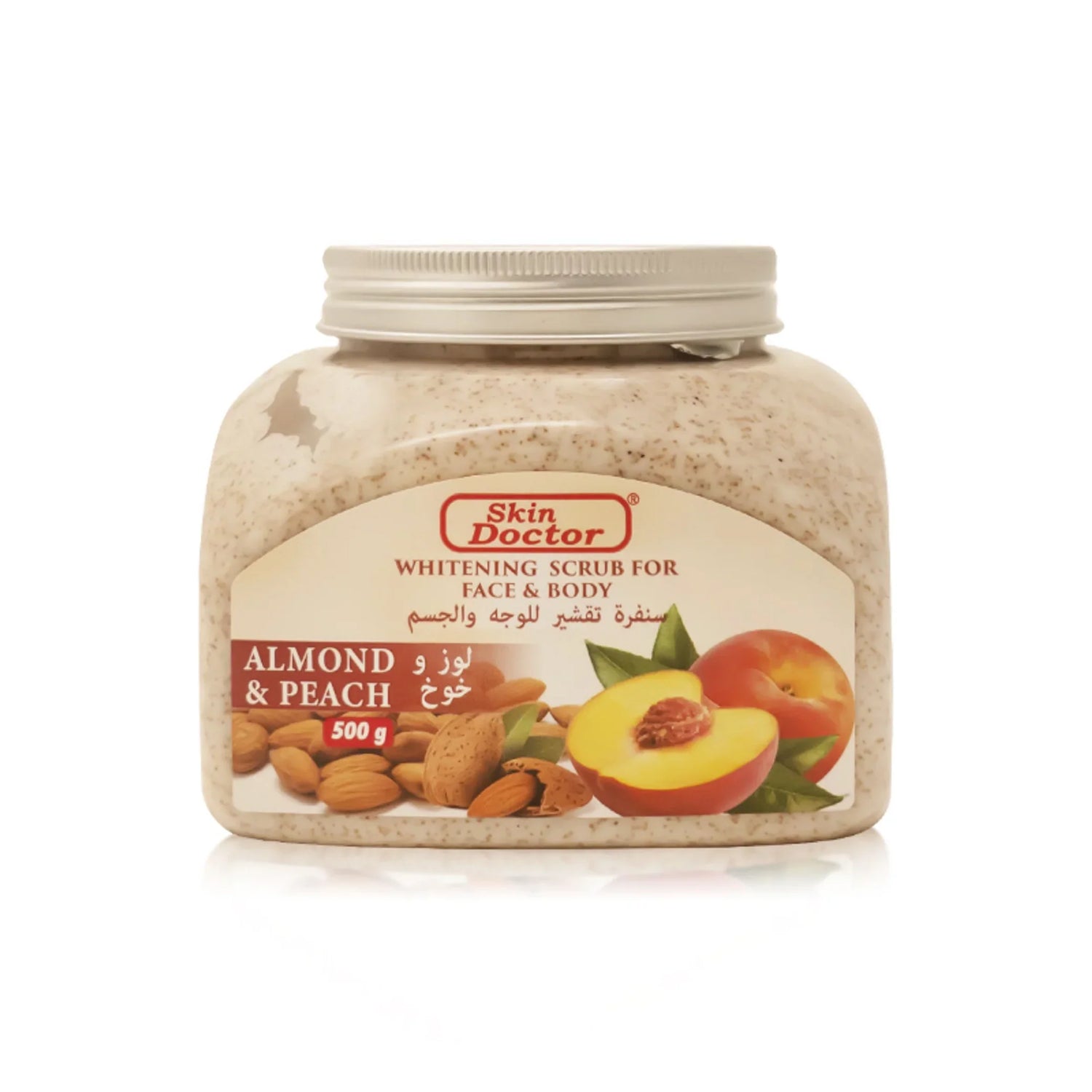 Almond &amp; Peach Whitening Scrub For Face &amp; Body 500g