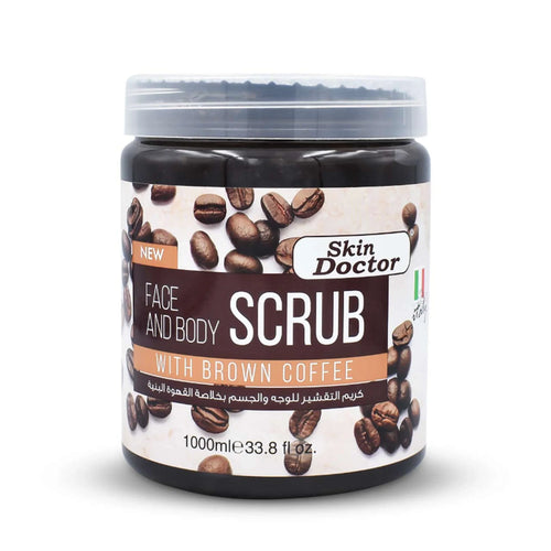 Face & Body Scrub With Brown Coffee 1000ml